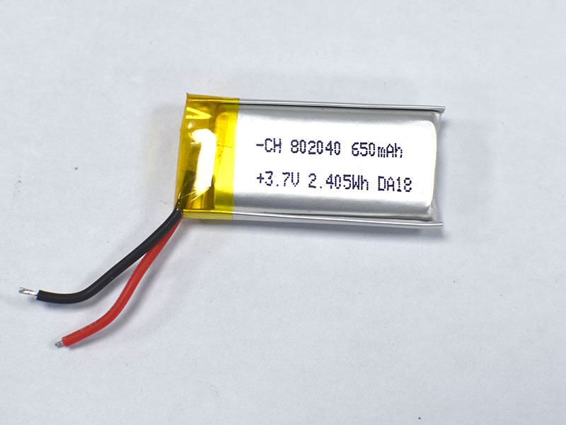 802040 650mAh 3.7V